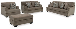 Stonemeade Sofa Chaise, Chair, and Ottoman