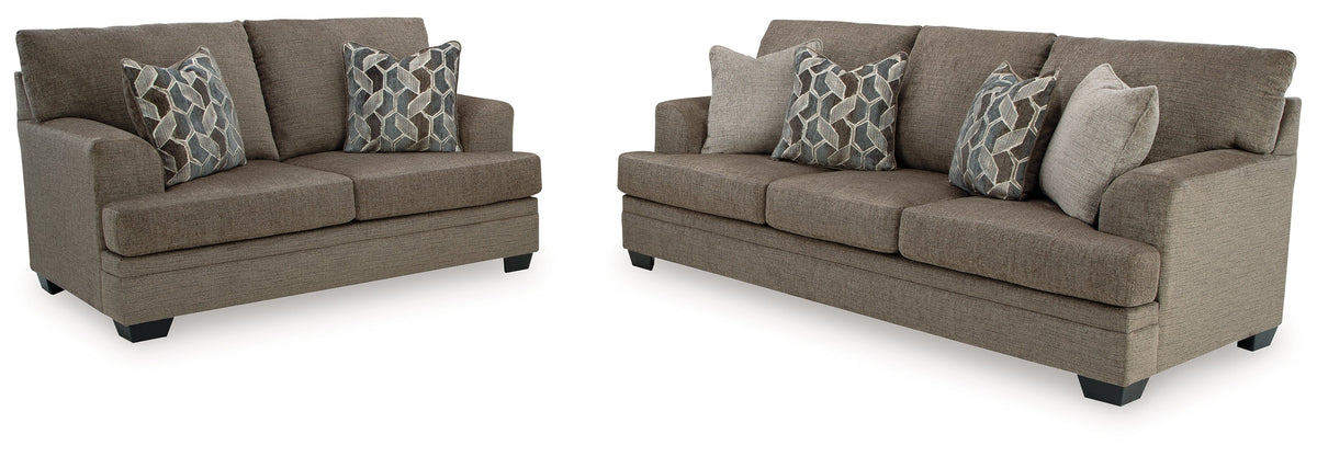 Stonemeade Sofa Chaise, Chair, and Ottoman