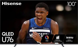 Hisense - 100" Class U76 Series 4K UHD QLED Smart Google TV (2024)