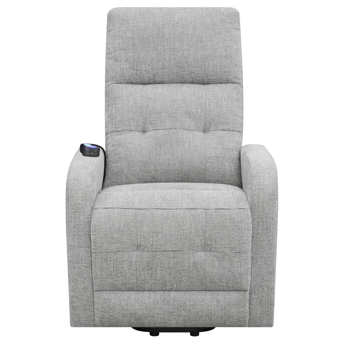Howie Upholstered Power Lift Massage Chair Charcoal