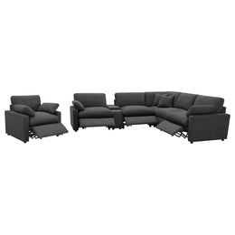 Collins Modular Power Reclining Sectional Dark Grey