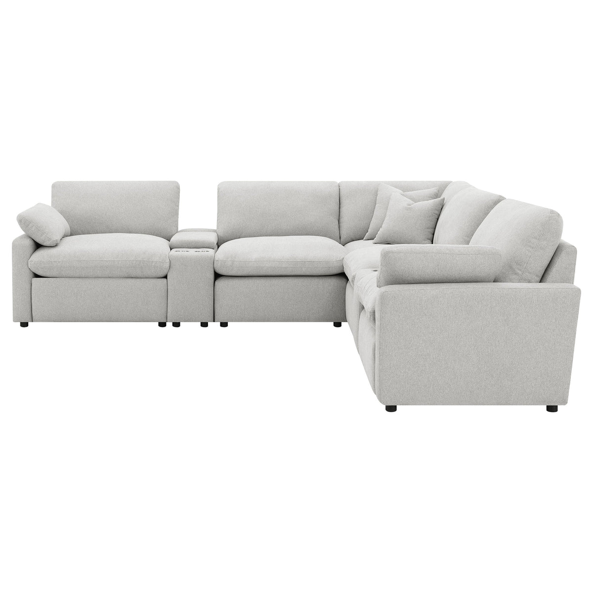 Collins Modular Power Reclining Sectional Dark Grey