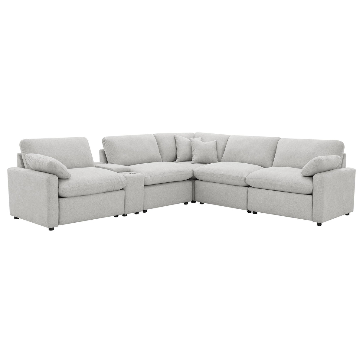 Collins Modular Power Reclining Sectional Dark Grey