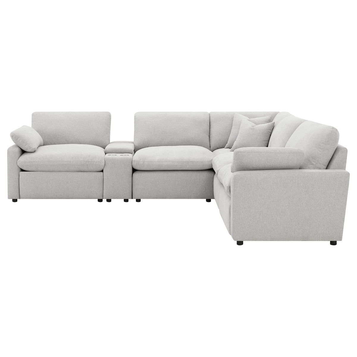 Collins Modular Power Reclining Sectional Dark Grey