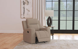 Brentwood Upholstered Recliner Chair Dark Charcoal