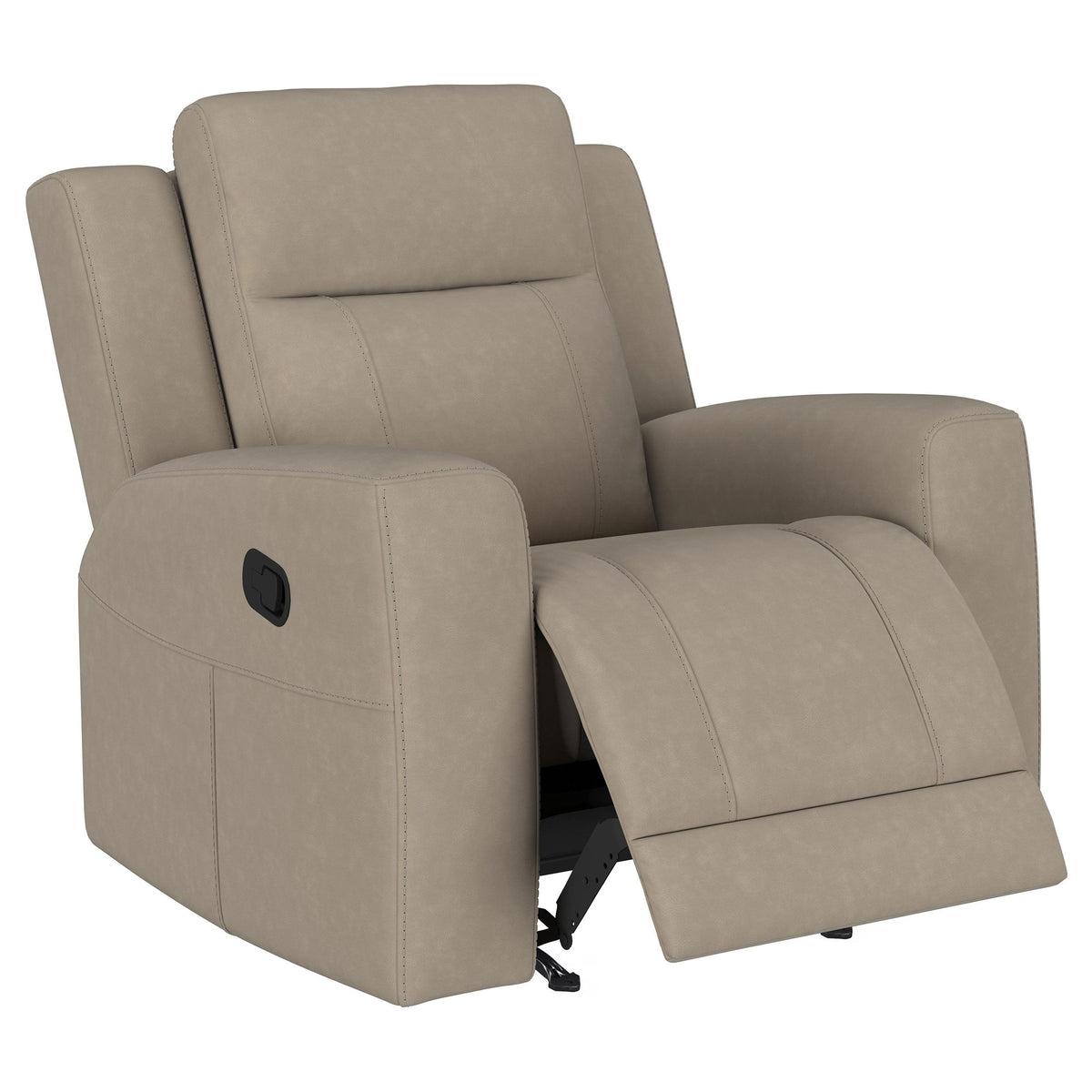 Brentwood Upholstered Recliner Chair Dark Charcoal