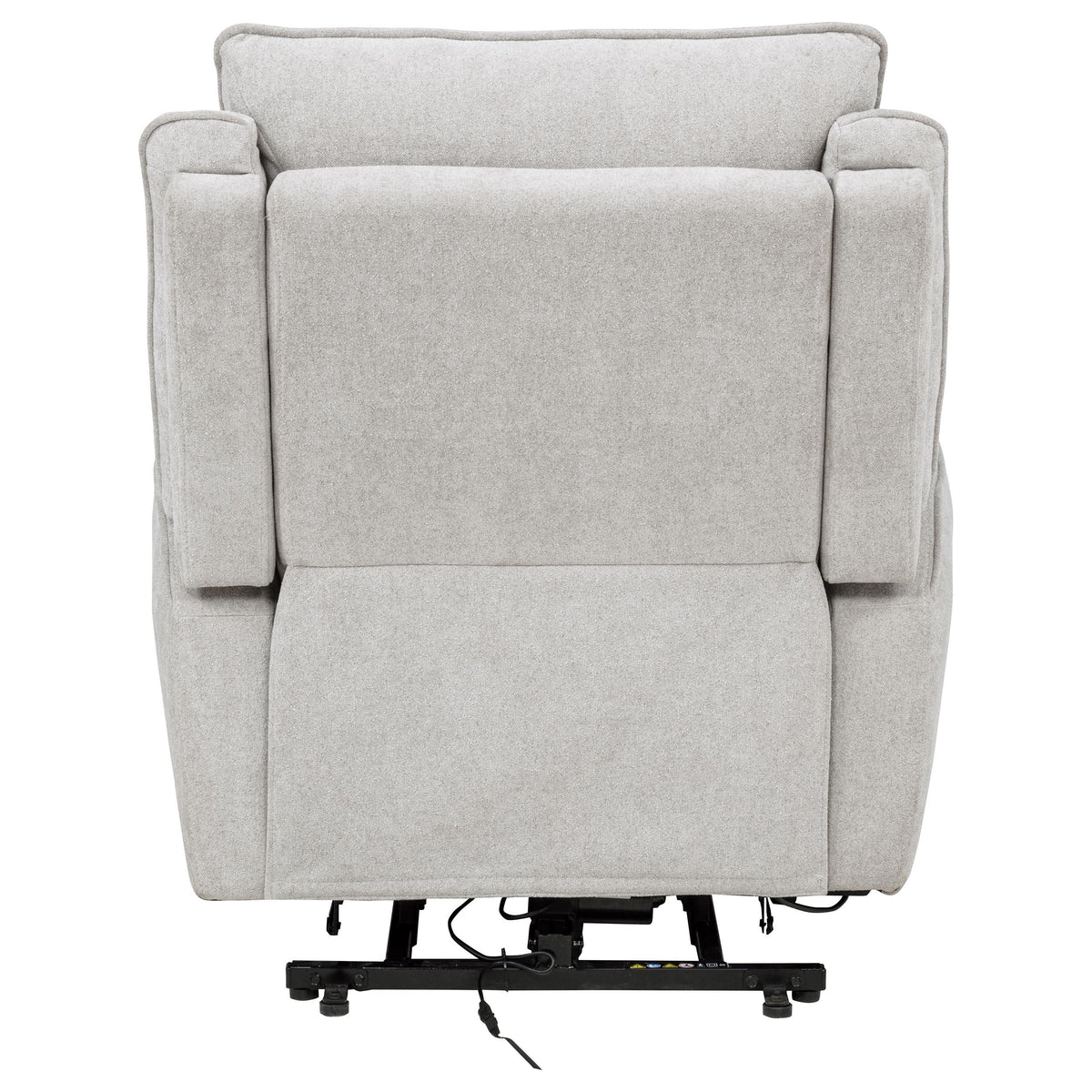 Sylmar Chenille Upholstered Dual Power Lift Recliner Grey