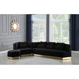 Meridian Marquis Black Velvet Chair