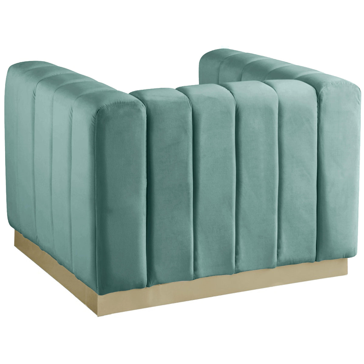 Meridian Marlon Mint Velvet Chair