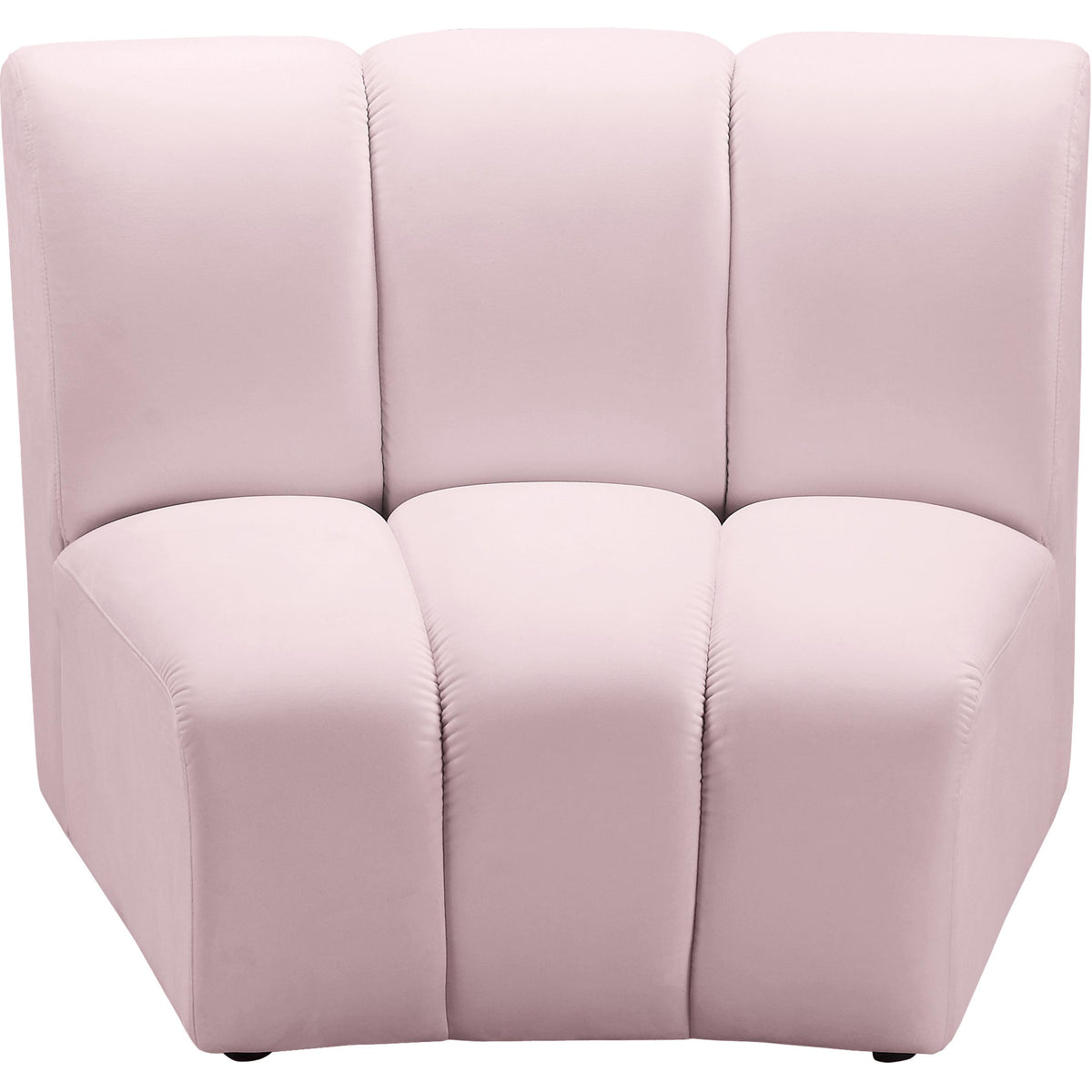 Meridian Infinity Pink Velvet Modular Chair