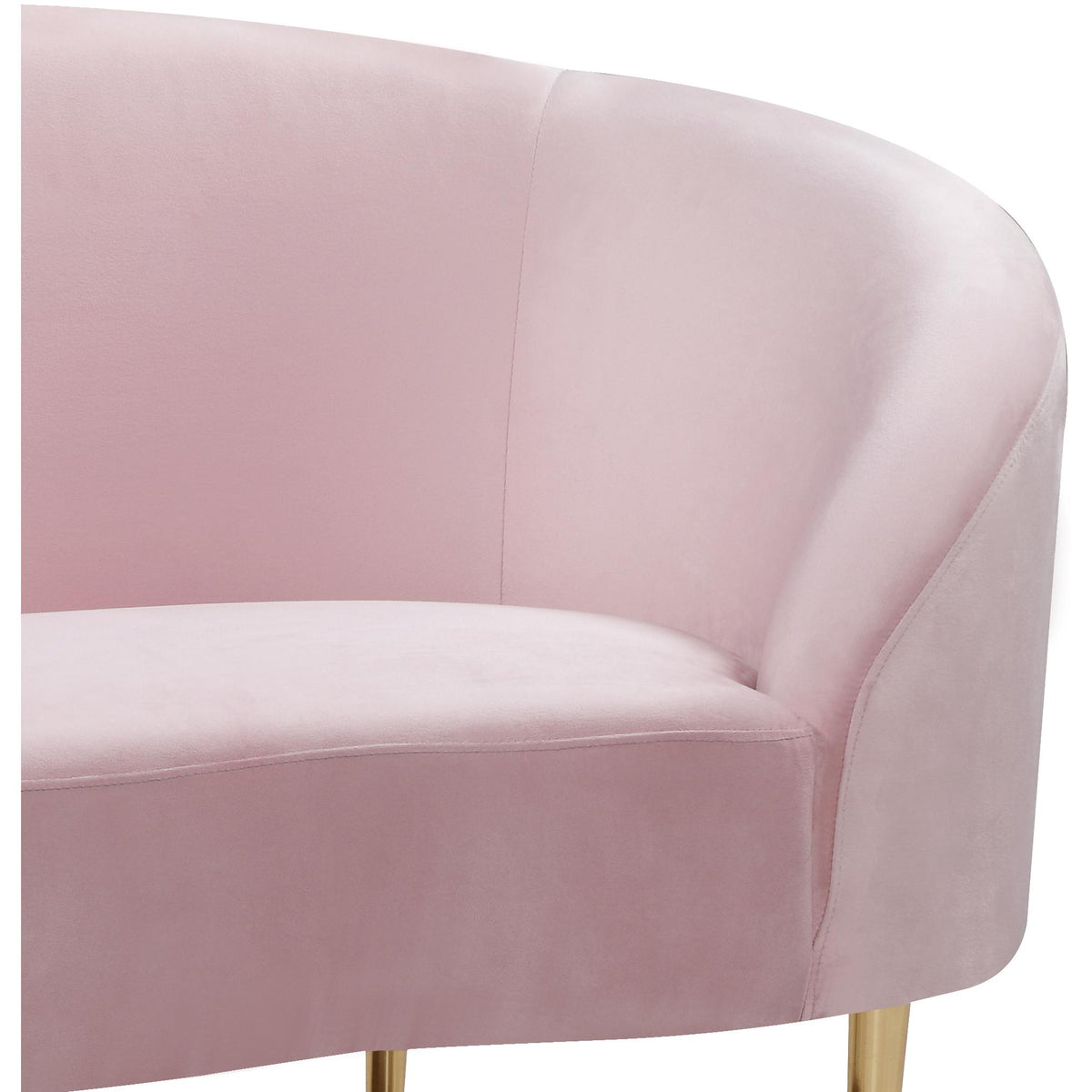 Meridian Ritz Pink Velvet Chair