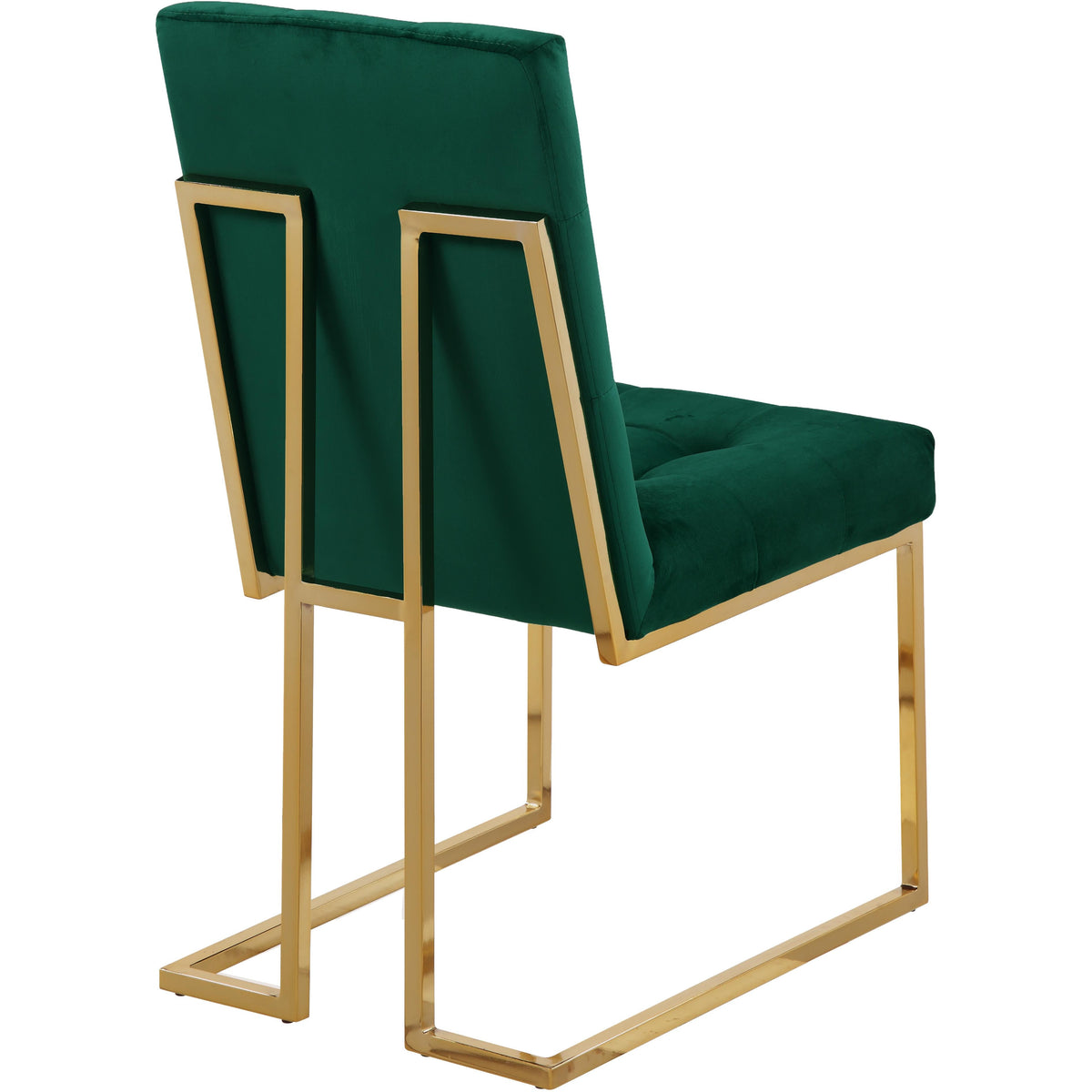 Meridian Pierre Green Velvet Dining Chair