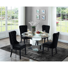 Meridian Haven Chrome Dining Table