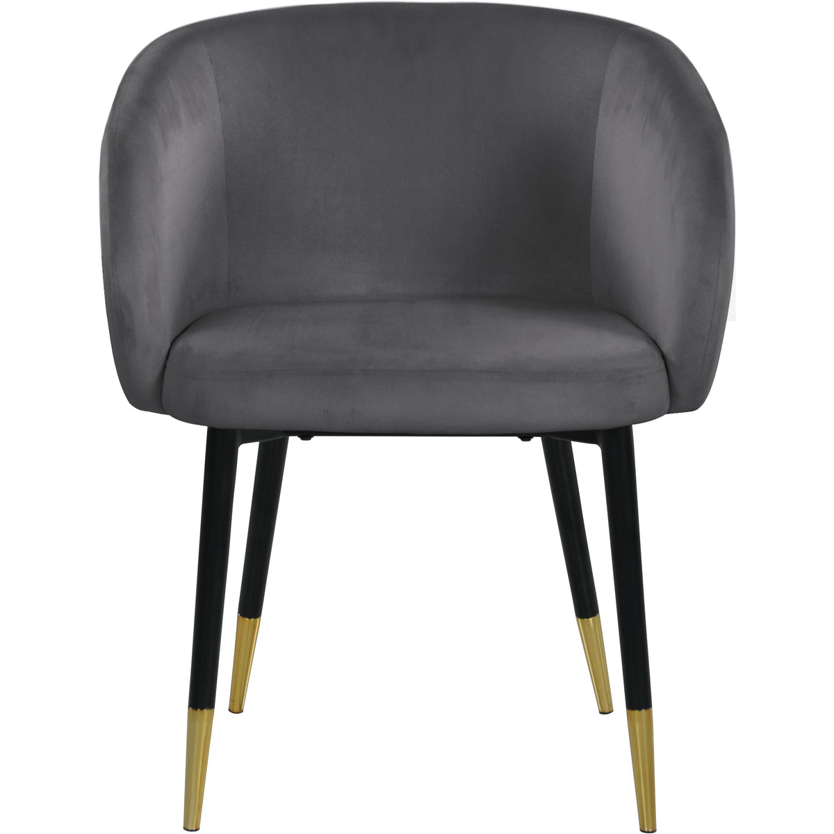 Meridian Louise Grey Velvet Dining Chair