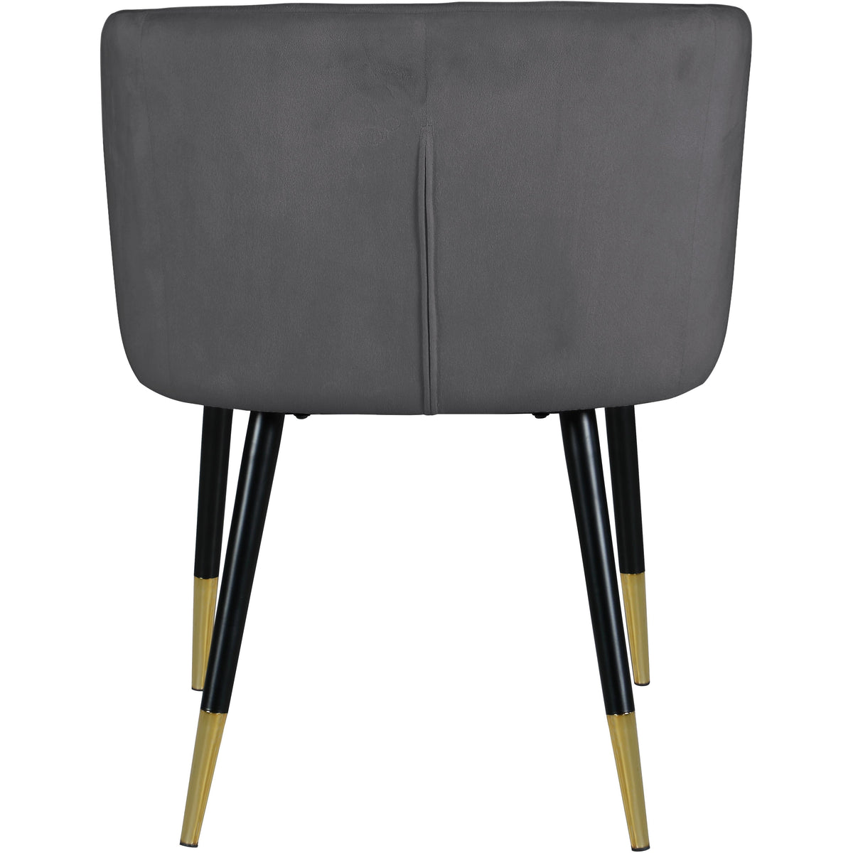 Meridian Louise Grey Velvet Dining Chair