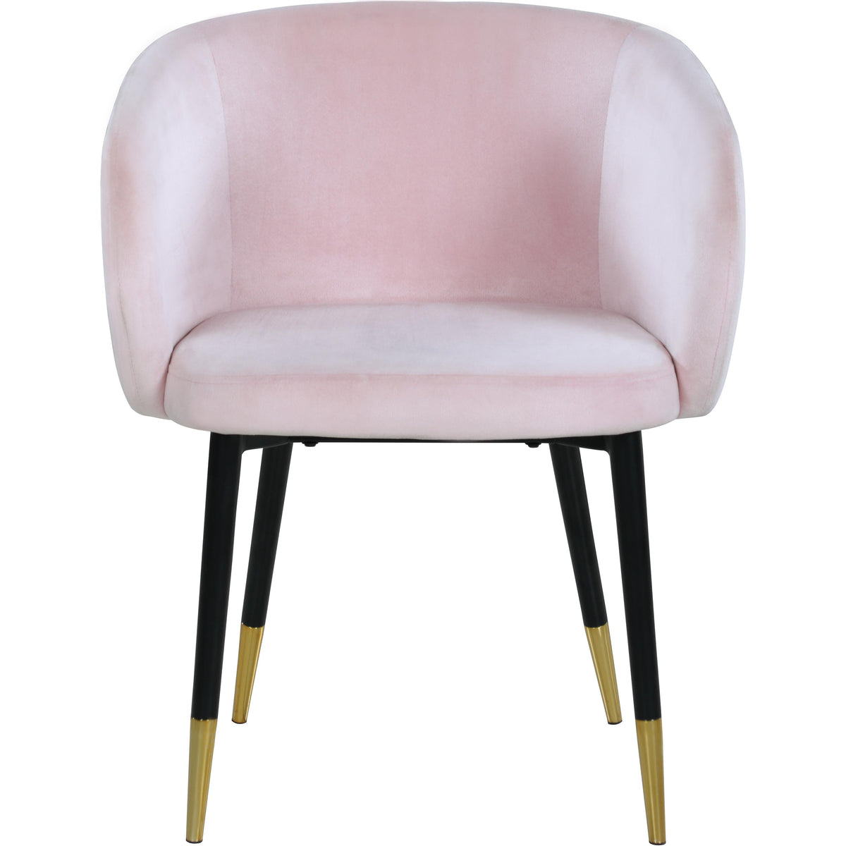 Meridian Louise Pink Velvet Dining Chair