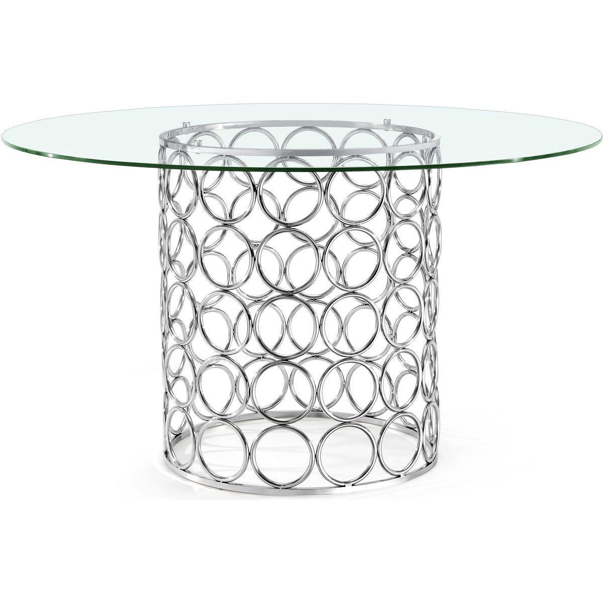 Meridian Opal Chrome Dining Table