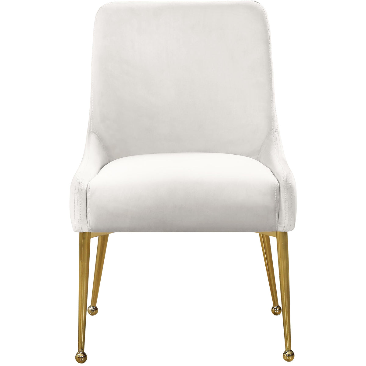 Meridian Owen Cream Velvet Dining Chair