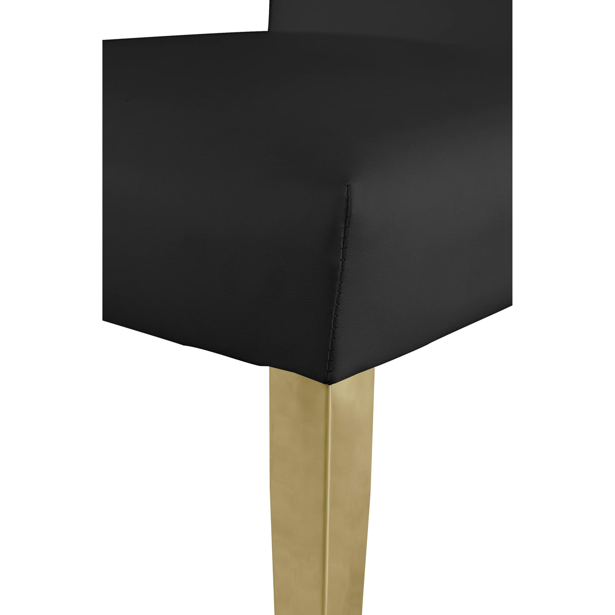 Meridian Porsha Black Vegan Leather Dining Chair