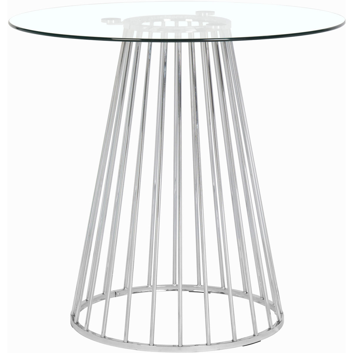 Meridian Gio Chrome Counter Height Table