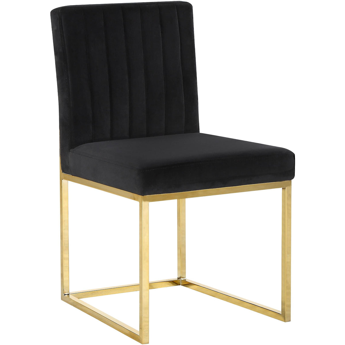 Meridian Giselle Black Velvet Dining Chair