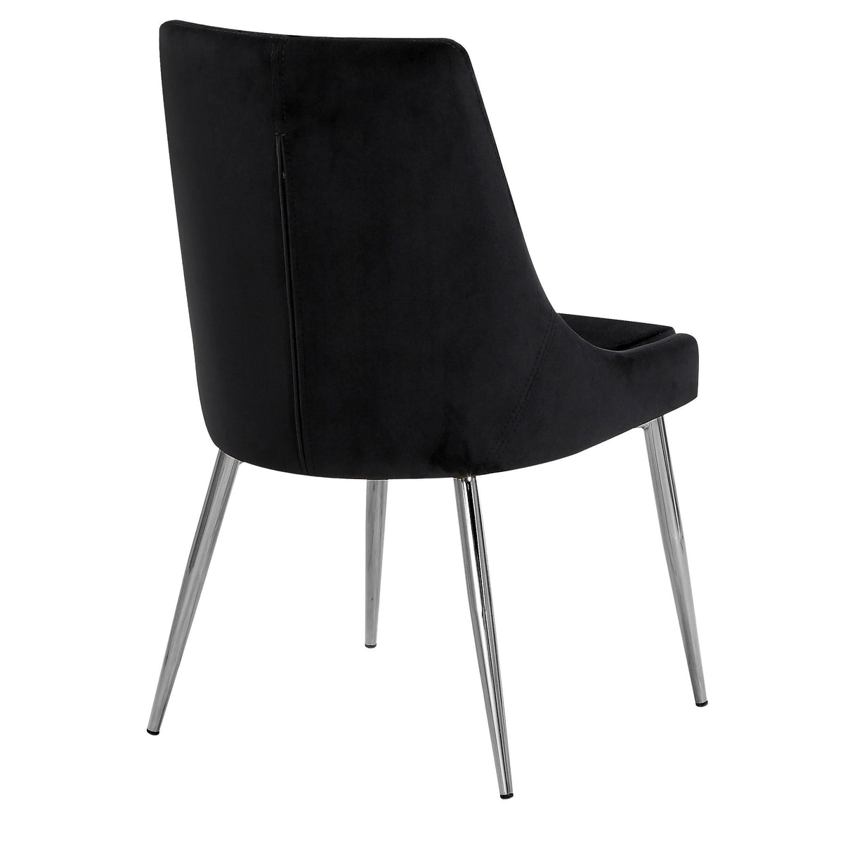 Meridian Karina Black Velvet Dining Chair