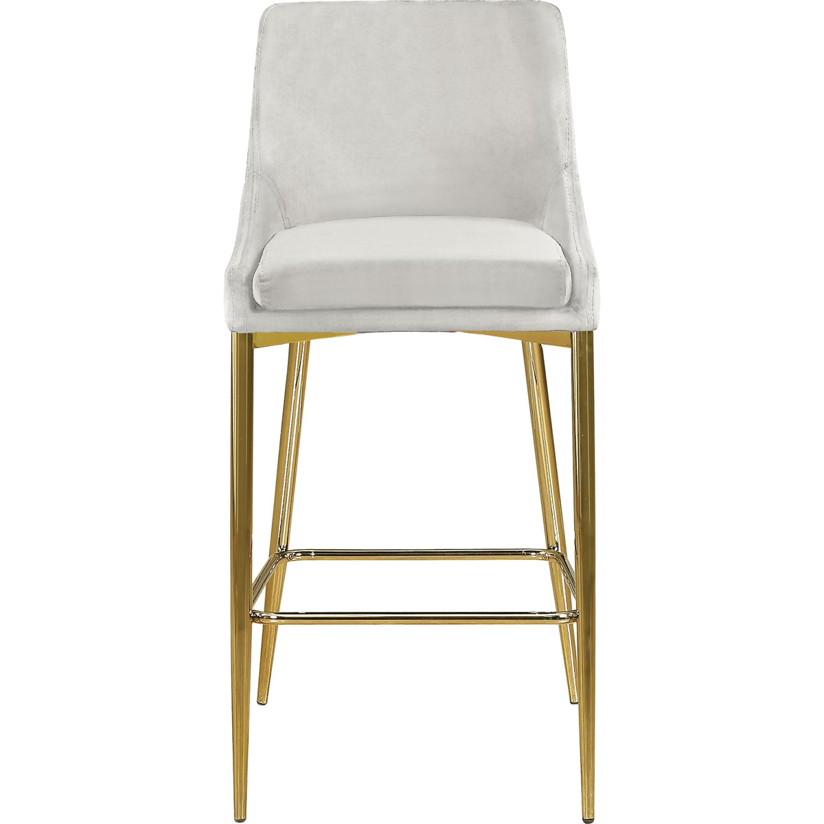 Meridian Karina Cream Velvet Stool