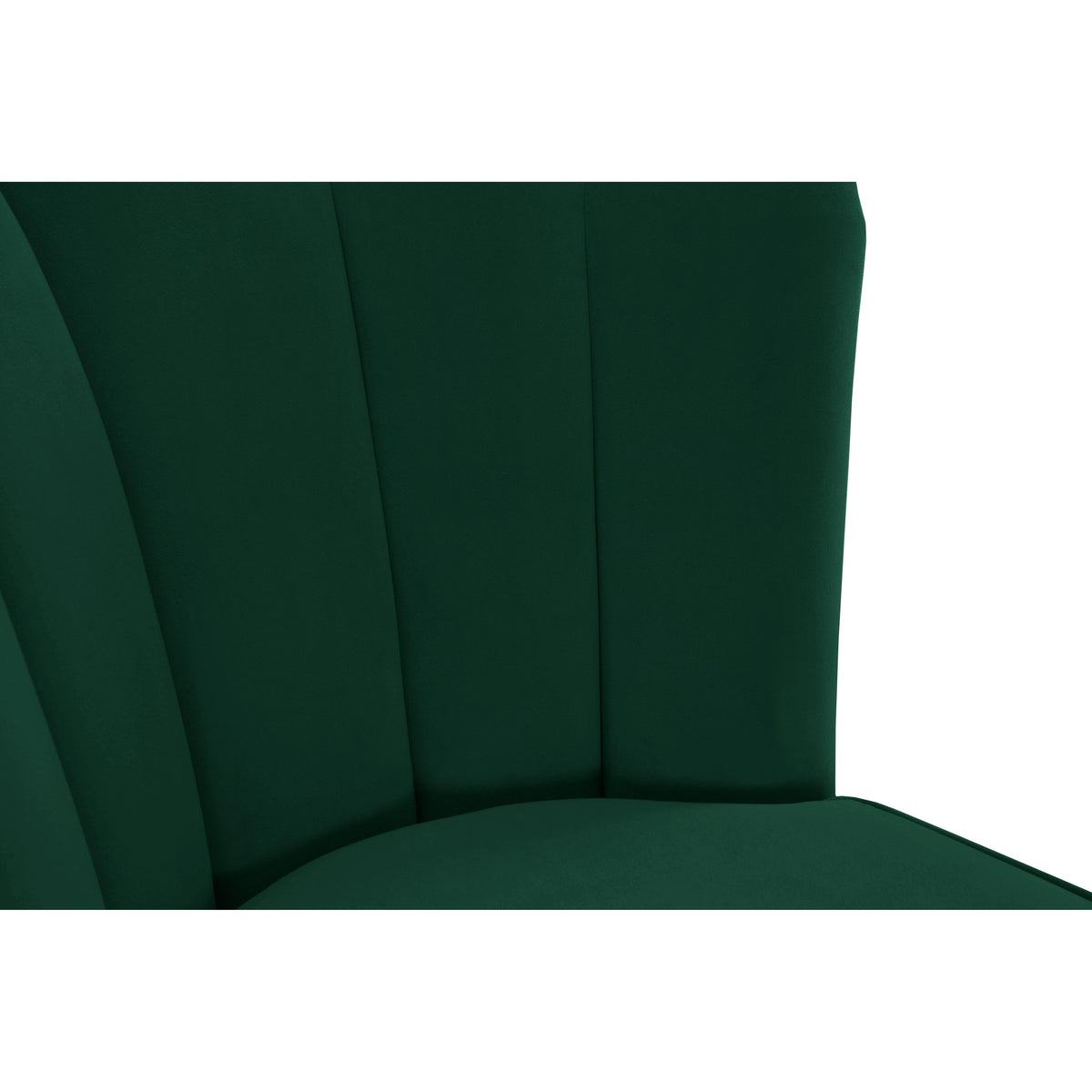 Meridian Lily Green Velvet Stool