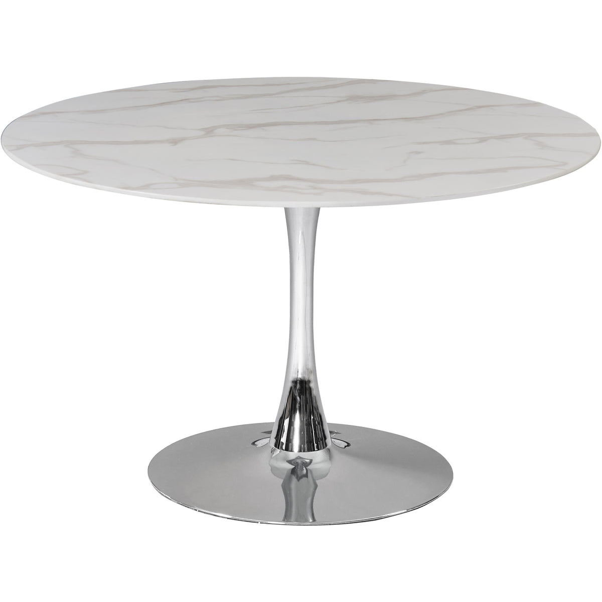 Meridian Holly Chrome Dining Table (3 Boxes)