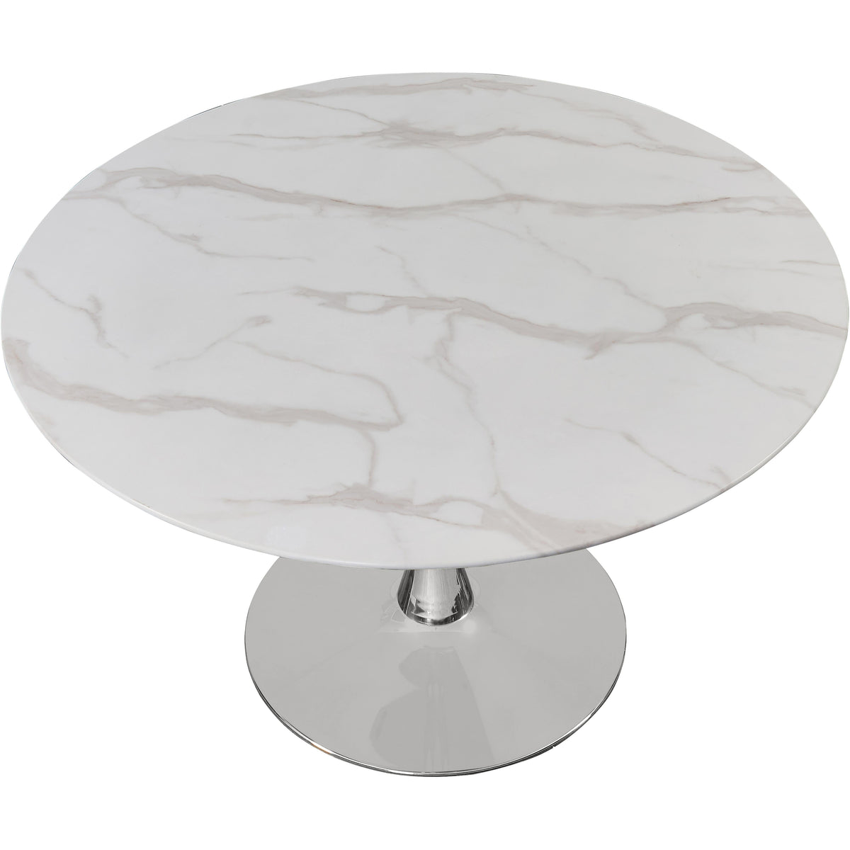 Meridian Holly Chrome Dining Table (3 Boxes)