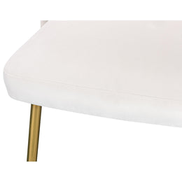 Meridian Logan Cream Velvet Dining Chair