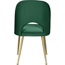 Meridian Logan Green Velvet Dining Chair