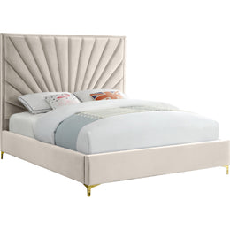 Meridian Eclipse Cream Velvet King Bed