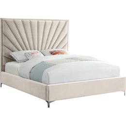 Meridian Eclipse Cream Velvet King Bed