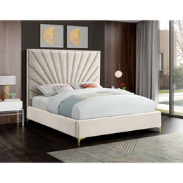Meridian Eclipse Cream Velvet King Bed