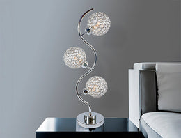 Crystal 3 Globe Table Lamp