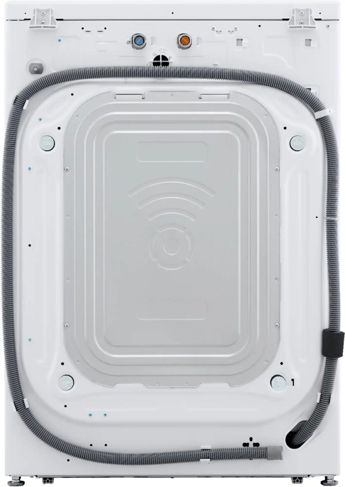 Package - LG - 4.5 Cu. Ft. High-Efficiency Stackable Smart Front Load Washer with Steam and Built-In Intelligence and 7.4 Cu. Ft. Stackable Smart Gas Dryer with Steam and Built-In Intelligence - White