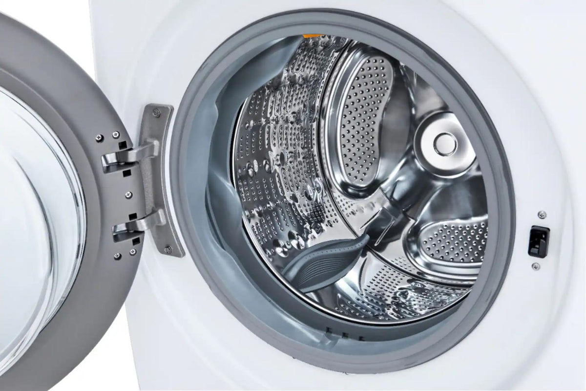 Package - LG - 4.5 Cu. Ft. High-Efficiency Stackable Smart Front Load Washer with Steam and Built-In Intelligence and 7.4 Cu. Ft. Stackable Smart Gas Dryer with Steam and Built-In Intelligence - White