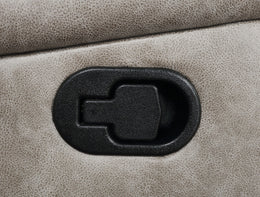 Greer Upholstered Swivel Glider Recliner Chair Brown