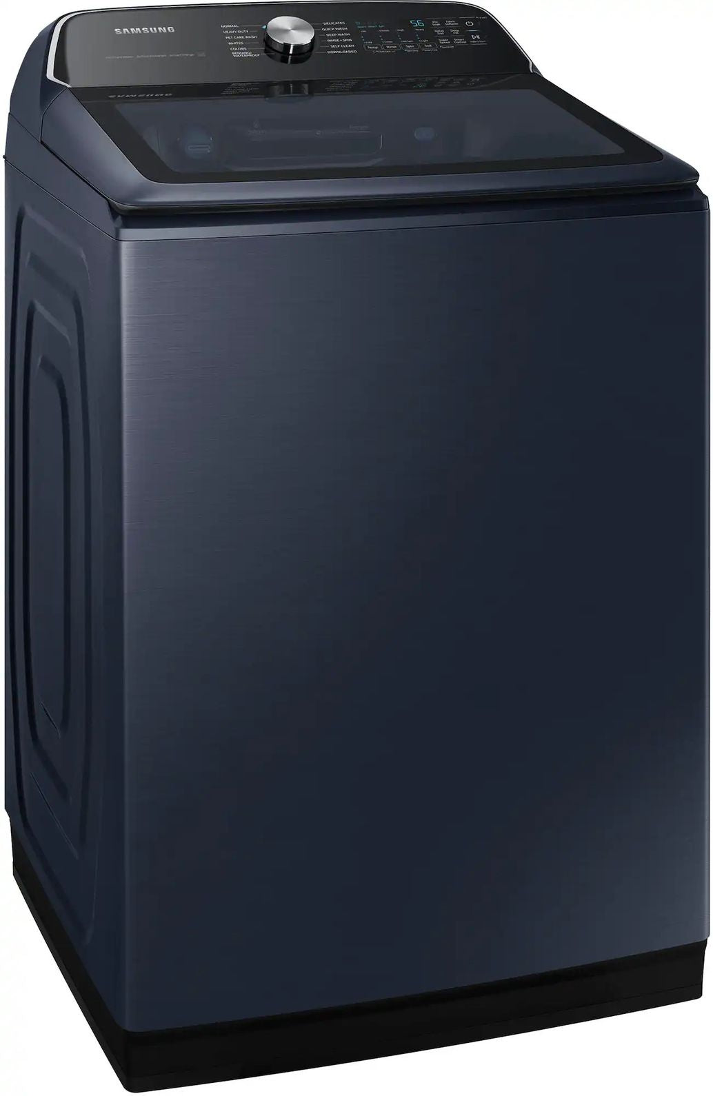 Package - Samsung - 5.4 Cu. Ft. High-Efficiency Smart Top Load Washer with Pet Care Solution and 7.4 Cu. Ft. Smart Gas Dryer with Steam and Pet Care Dry - Brushed Navy