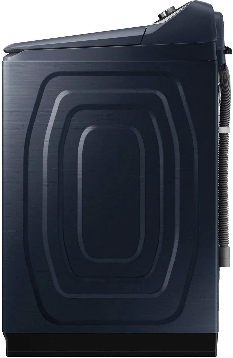 Package - Samsung - 5.4 Cu. Ft. High-Efficiency Smart Top Load Washer with Pet Care Solution and 7.4 Cu. Ft. Smart Gas Dryer with Steam and Pet Care Dry - Brushed Navy