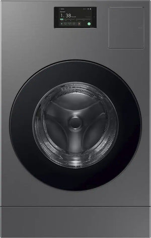 Samsung - 5.3 cu. ft. Bespoke AI Ventless Smart All-In-One Front Load Washer/Electric Dryer Combo with Ventless Heat Pump - Dark Steel