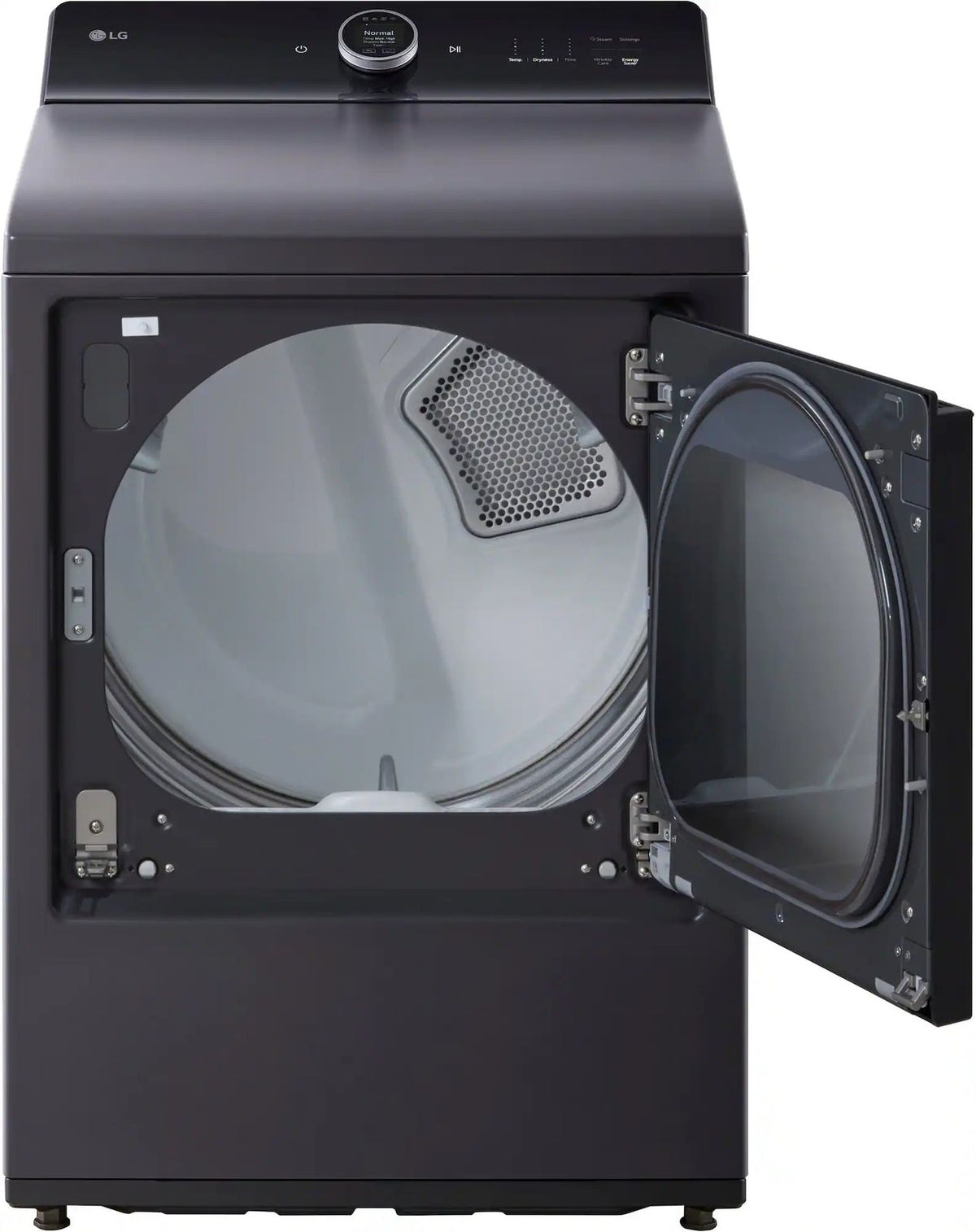 Package - LG - 5.5 Cu. Ft. High Efficiency Smart Top Load Washer with EasyUnload and 7.3 Cu. Ft. Smart Electric Dryer with Steam and EasyLoad Door - Matte Black