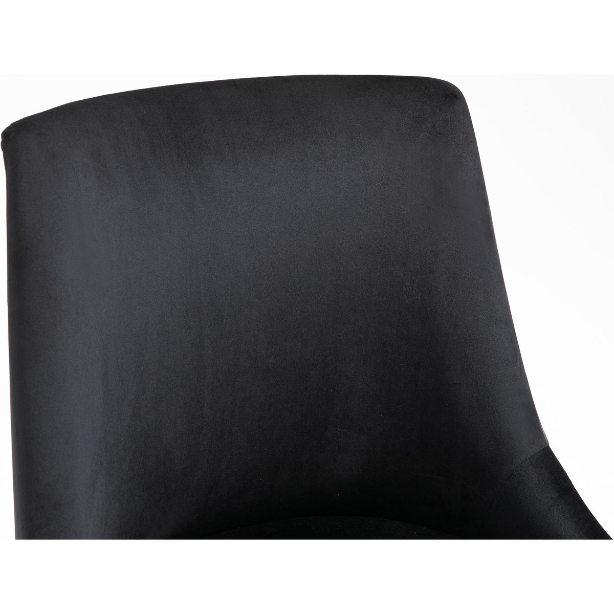 Meridian Karina Black Velvet Office Chair
