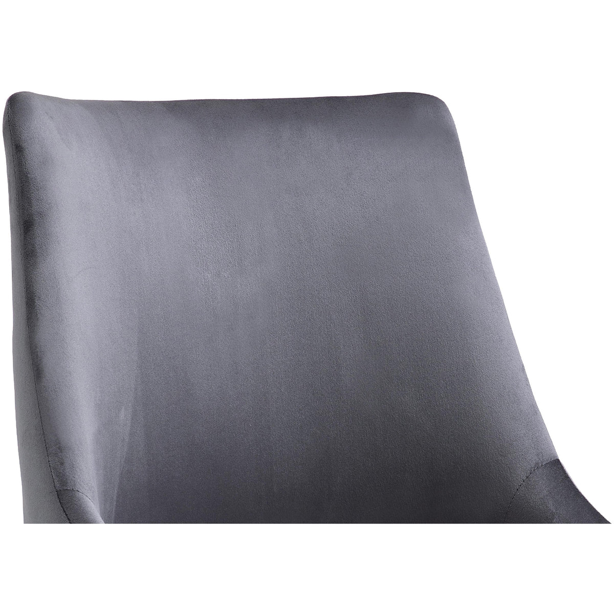 Meridian Karina Grey Velvet Office Chair