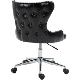 Meridian Hendrix Black Vegan Leather Office Chair
