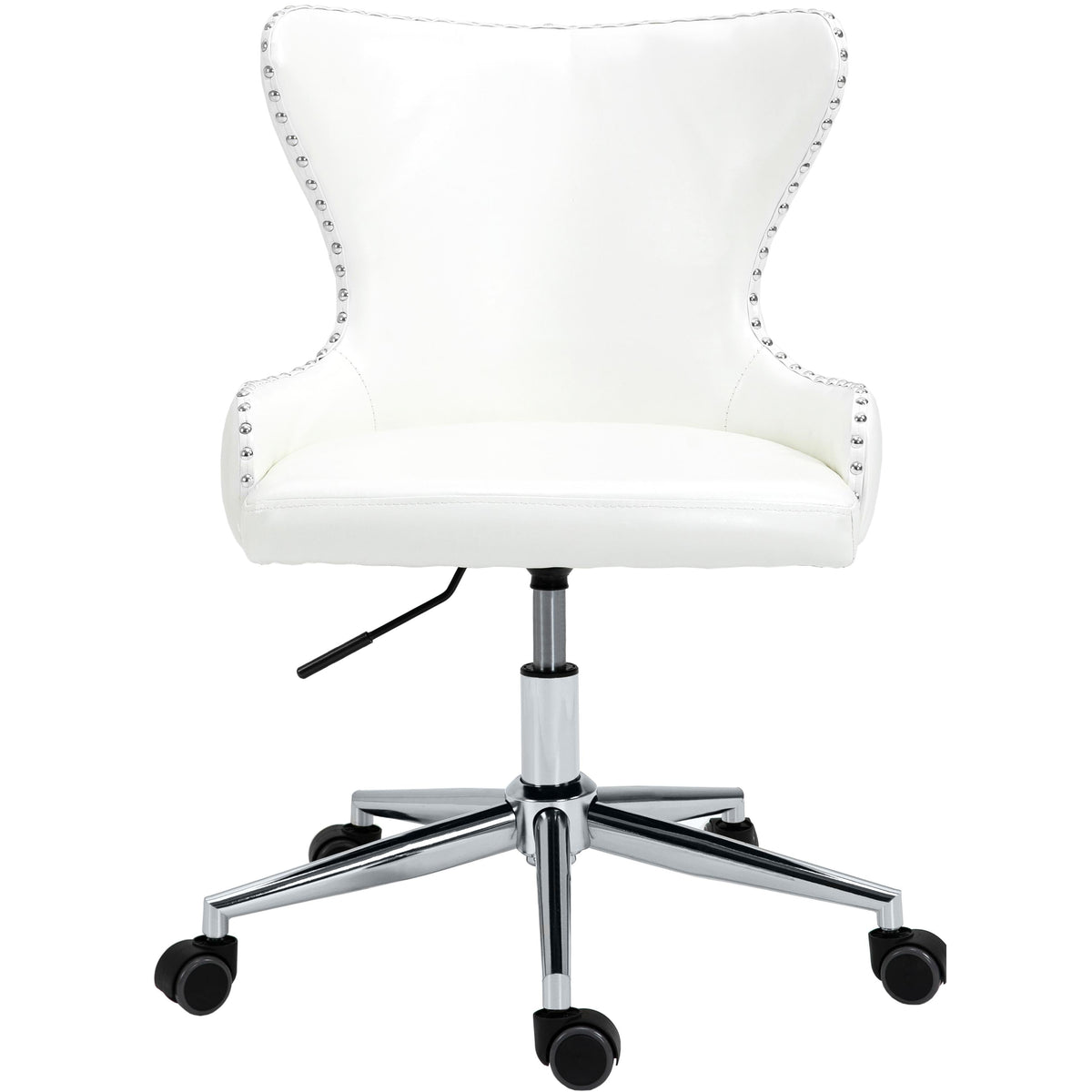 Meridian Hendrix White Vegan Leather Office Chair