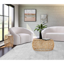 Meridian Priya Gold Coffee Table