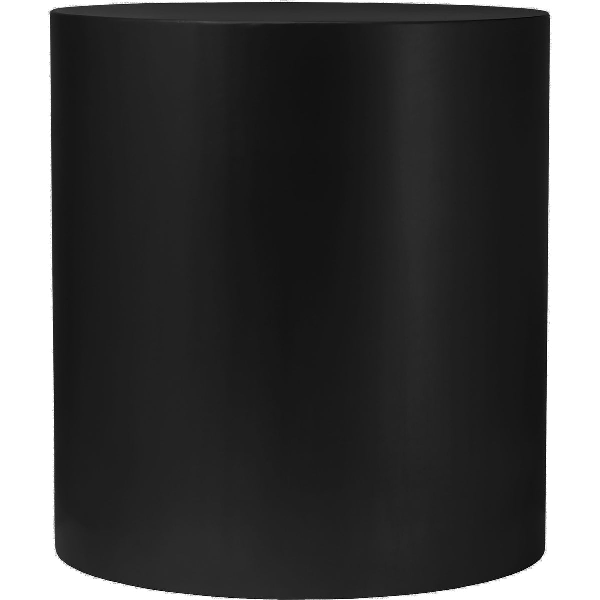 Meridian Cylinder Matte Black End Table