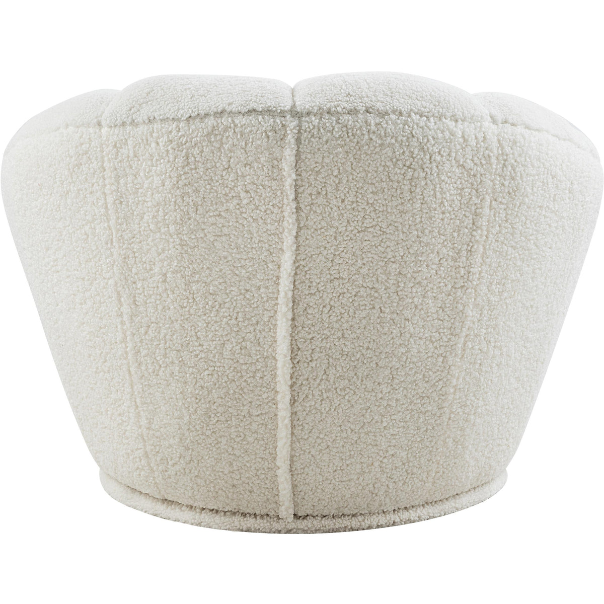 Meridian Dream White Faux Sheepskin Fur Accent Chair